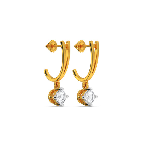 Samantha Solitaire Earring