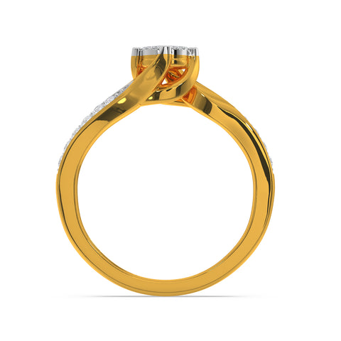 Composite Solitaire Look Ring