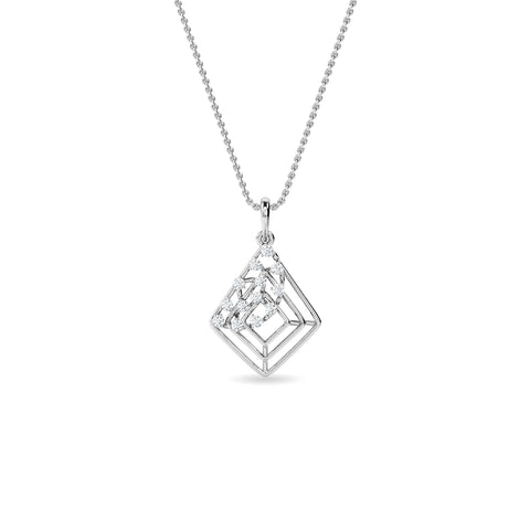 Amber Diamond Pendant