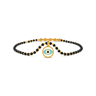 Filiz Evil Eye Detachable Mangalsutra Gold Bracelet
