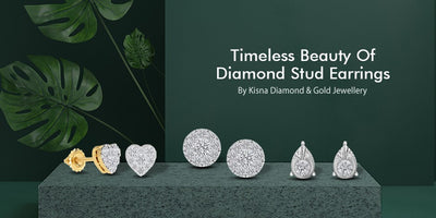 Fall In Love With The Timeless Beauty Of Diamond Stud Earrings With Kisna