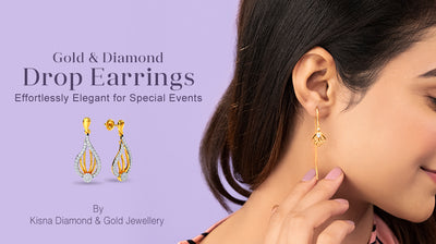 Gold & Diamond Drop Earrings: Effortlessly Elegant For Special Events