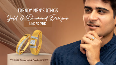 Trendy Men's Rings: Gold & Diamond Designs Under 25K