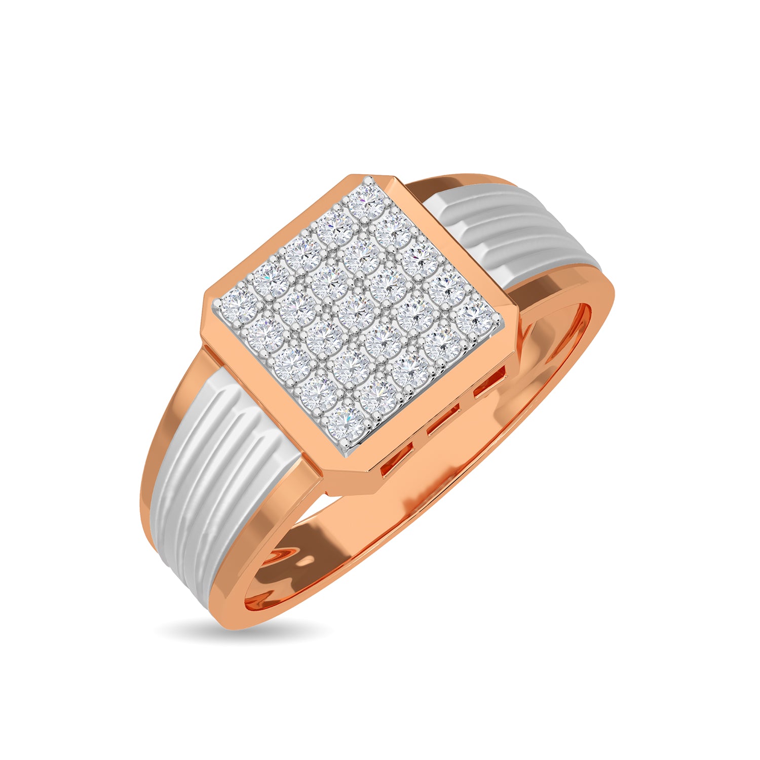 Diamond Ring (0.30 Ct) In 18Kt Gold (8.440 Gram) For Men | Mohan Jewellery