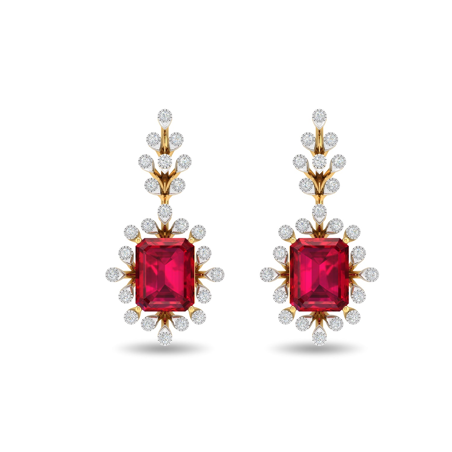 Flipkart.com - Buy S L GOLD S L GOLD 1 Gram Micro Plated red stone Design  Earring For Womens and Copper Jhumki Earring Online at Best Prices in India