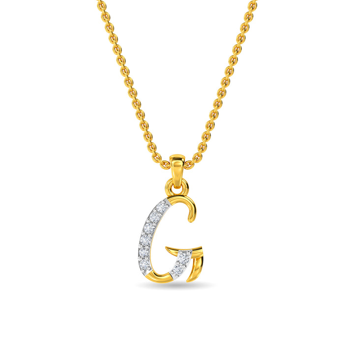 Buy Mnsh Gold-Plated Short Necklace with Alphabet G Pendant | Gold-Toned  Color Women | AJIO LUXE