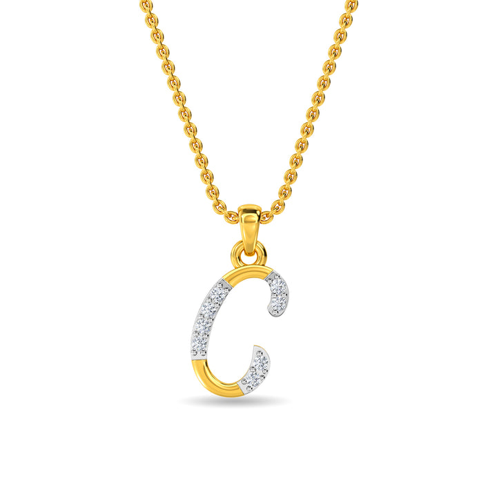 Letter C Pendant Necklace – Pandora at Diamonds & Co.