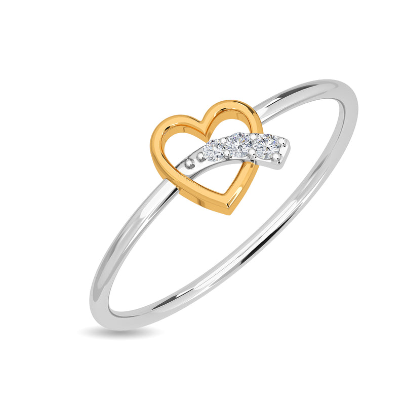 Buy quality 925 sterling silver apple shape diamond ring in Ahmedabad