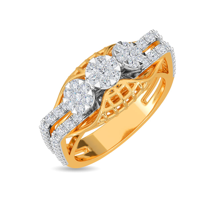 Women's Party New Fashion OL Flower Diamond Ring at Rs 150 in New Delhi