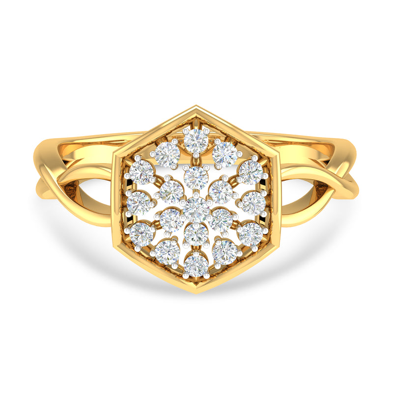 Ella Hexagon Ring