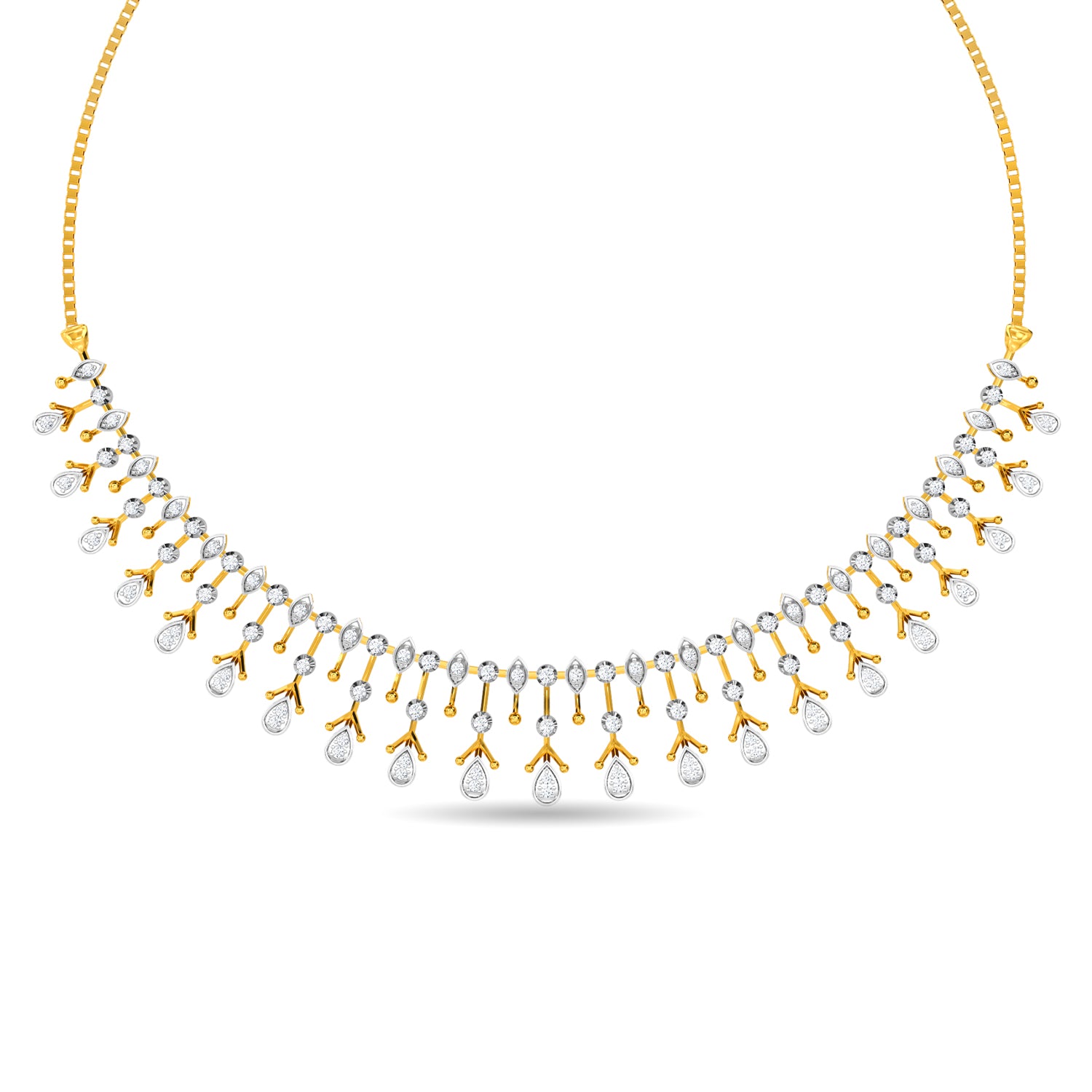 Buy Diamond Trent Necklace Online | Kisna