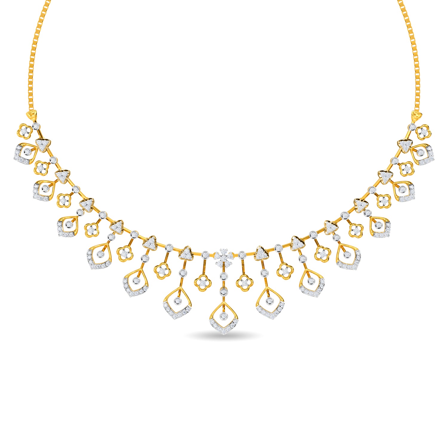 Buy Diamond Trixie Necklace Online | Kisna