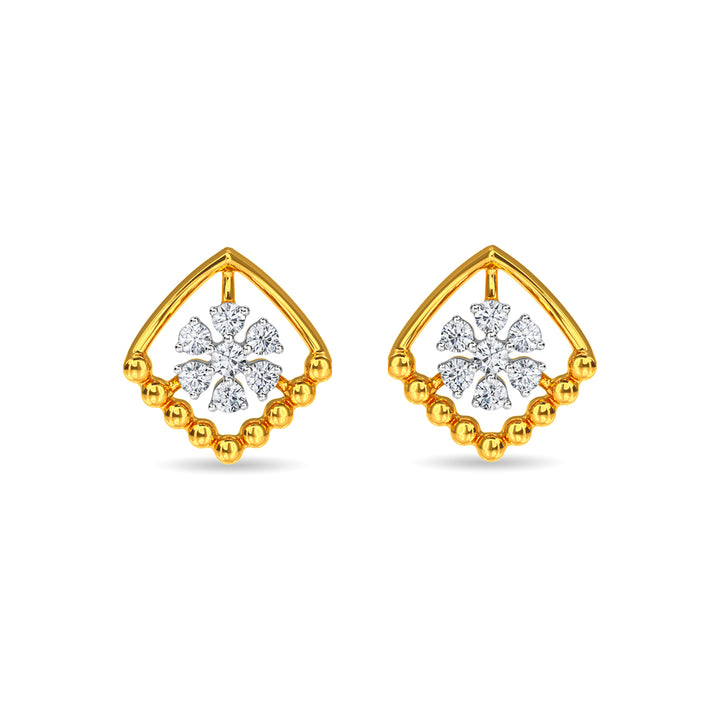 Diamond Stud Earrings For Women On Rent Online | Trejours