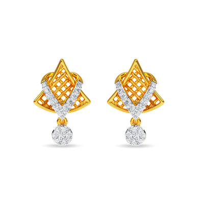 Indian Jewellery Designs Fancy Gold Kammal Models Ear Studs for Women  ER24454