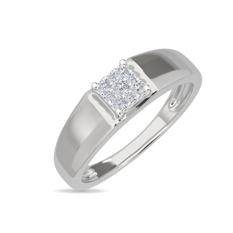 Square Classic Band Ring For Him