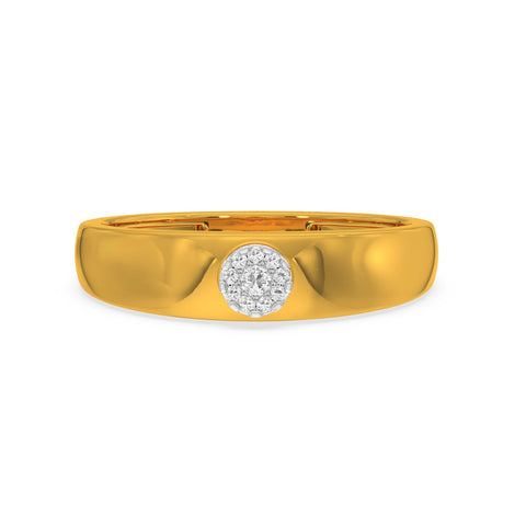Round Classic Band Ring For Him