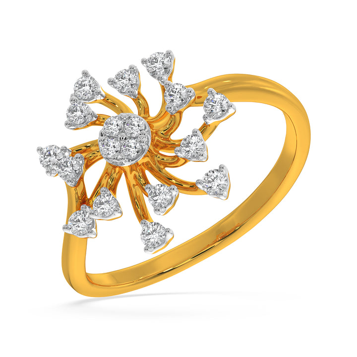 Scattered Lines Diamond Ring Jewellery India Online - CaratLane.com