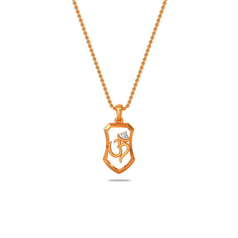 Omkar Diamond Pendant