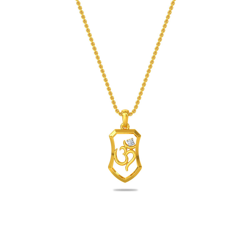 Omkar Diamond Pendant