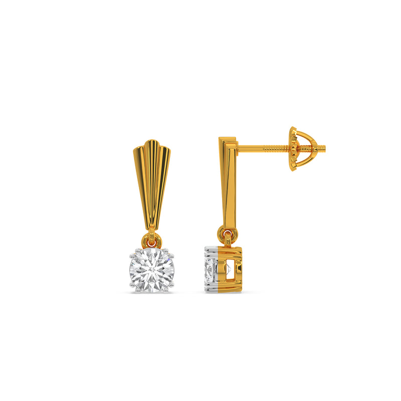 Saige Solitaire Earring