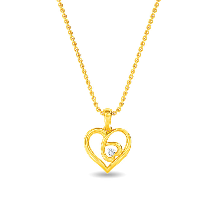 The Love Large Fluted Heart Diamond Initial Pendant Necklace – Milestones  by Ashleigh Bergman