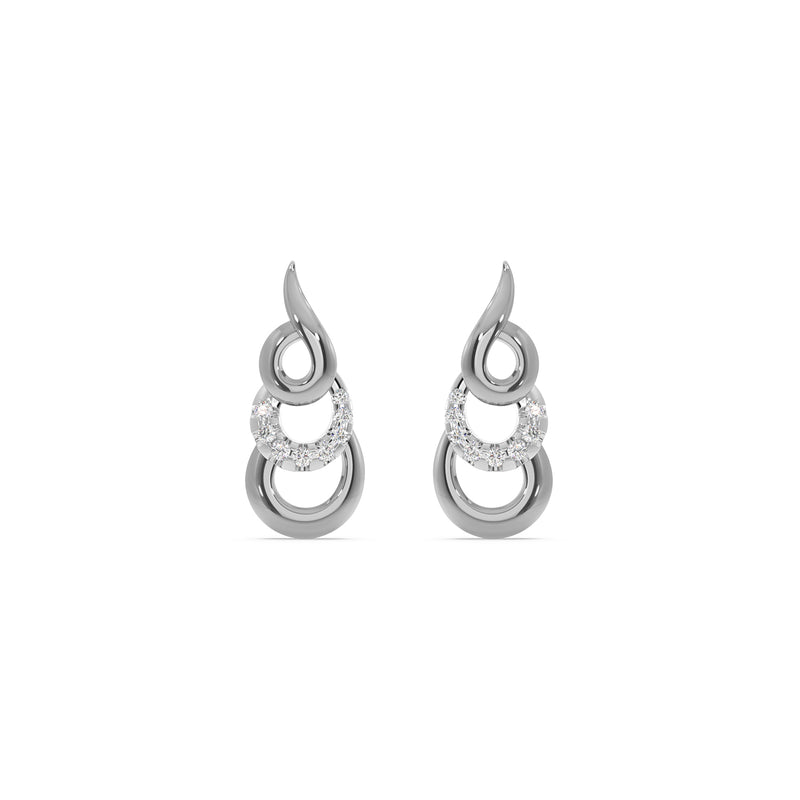 Triple Curve Earring