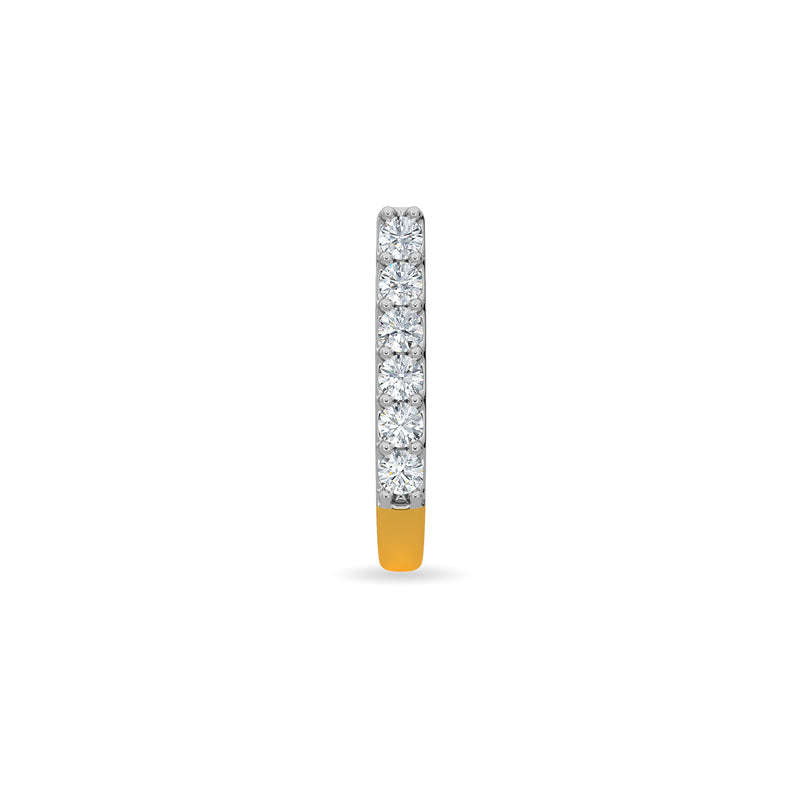 JewelMore 2.5mm Diamond Nose Ring | 14K Gold | Twist Screw - 20G