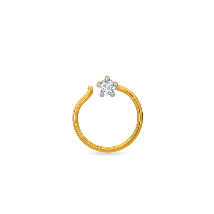 Enya Diamond Nose Ring Online Jewellery Shopping India | Yellow Gold 18K |  Candere by Kalyan Jewellers