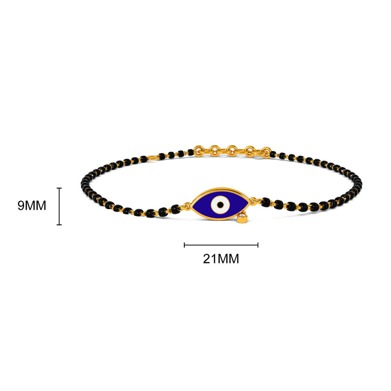 Ayra Evil Eye Mangalsutra Diamond Bracelet