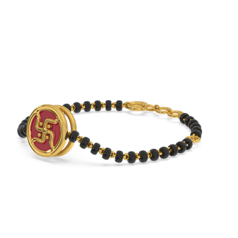 Charming Swastik Nazariya Kids Bracelet