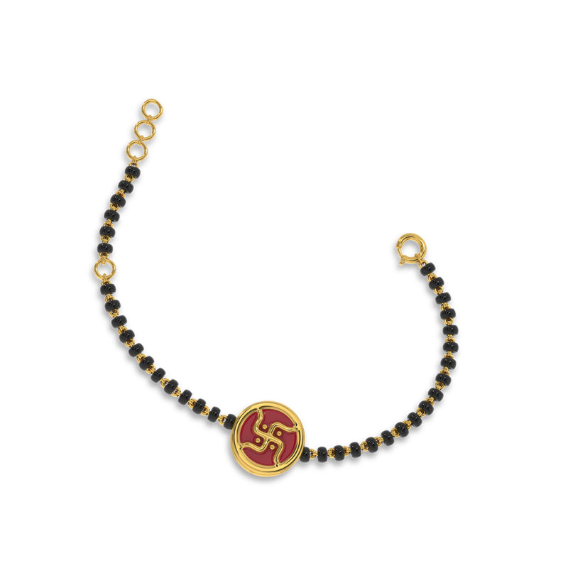 Charming Swastik Nazariya Kids Bracelet