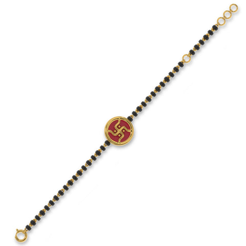 Charming Swastik Nazariya Kids Bracelet