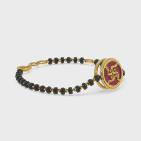 Charming Swastik Nazariya Kids Bracelet