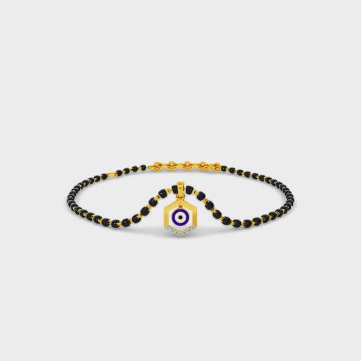 Doga Evil Eye Detachable Mangalsutra Bracelet