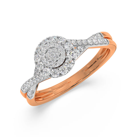 Solitaire Look Ring
