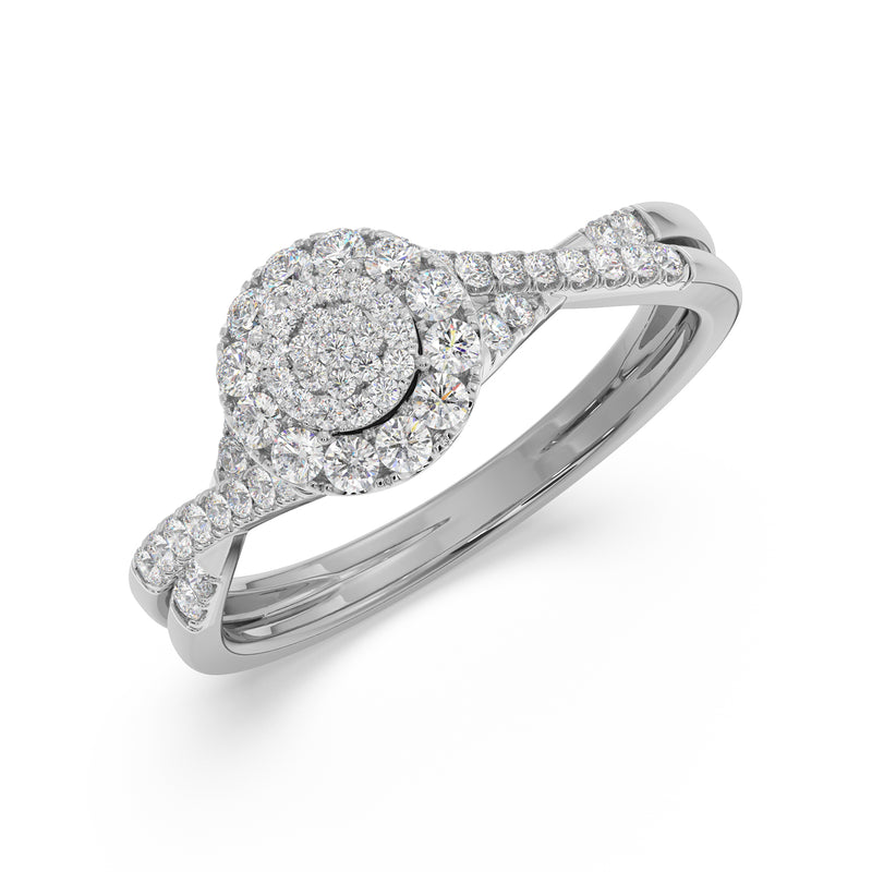 Solitaire Look Ring