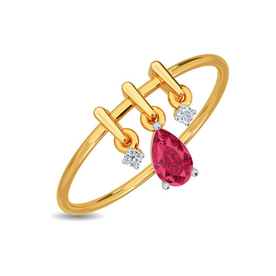 Gold Pinky Ring – Sapphire and Rose Jewellery