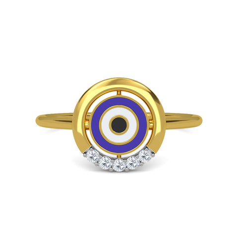 Dicle Evil Eye Diamond Ring