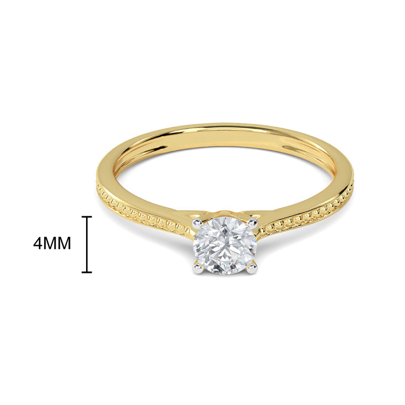 0.20 CT Miray Solitaire Ring