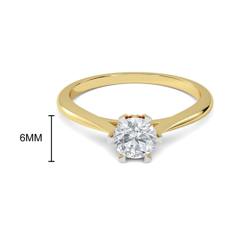 0.50 CT Toulin Solitaire Ring