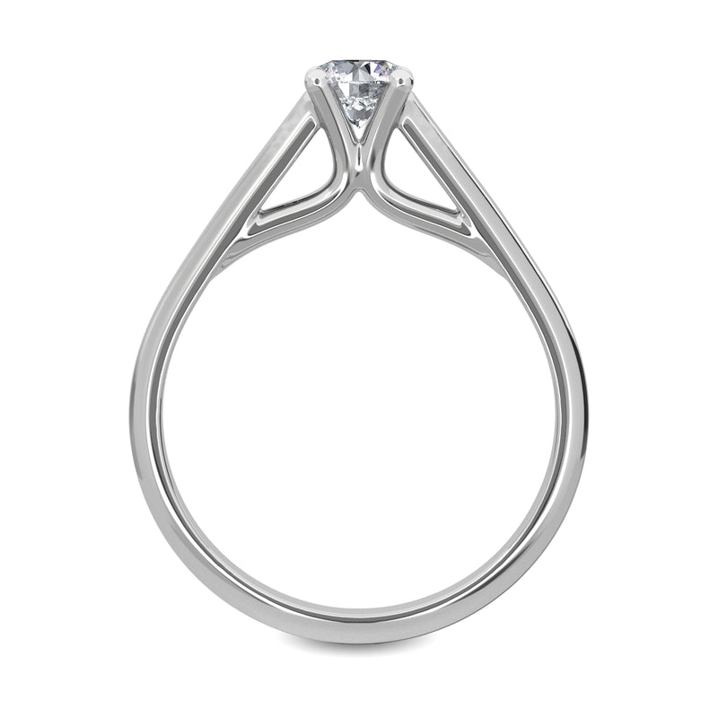 0.50 CT Snow Solitaire Ring