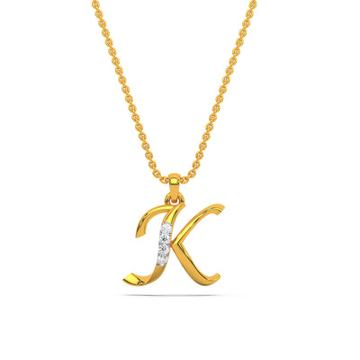Buy Kanak Jewels Couple pendant letter K unique design for women, girls  love Gold plated Pendant Online at Best Prices in India - JioMart.
