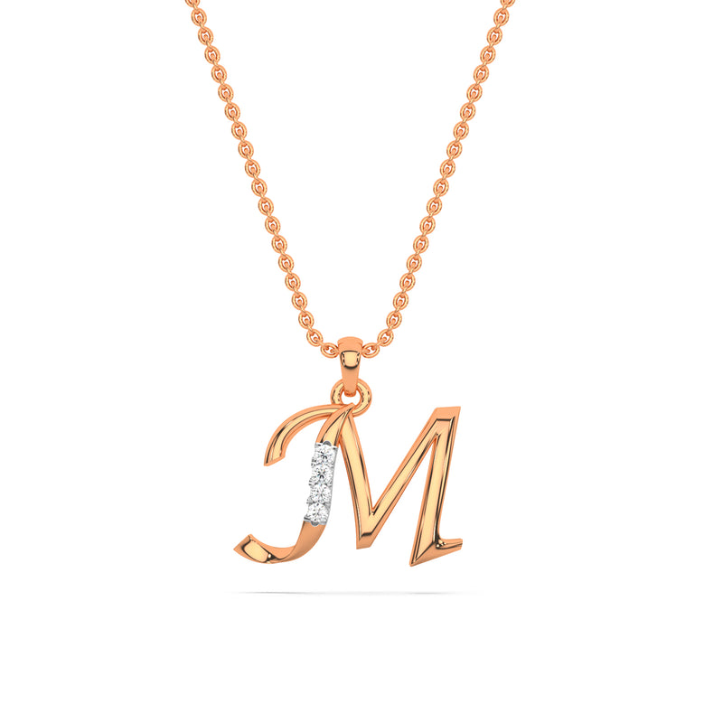 Roberto Coin Love Letter Diamond initial Necklace | Lee Michaels Fine  Jewelry
