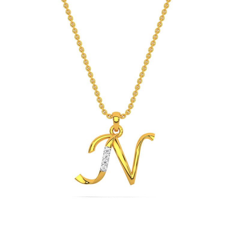 Buy Initial N Necklace, Monogram Necklace, Letter N, Name Necklace, Letter  Necklace, Dainty Pearl Necklace, Personalized Gift, Minimalist Online in  India - Etsy