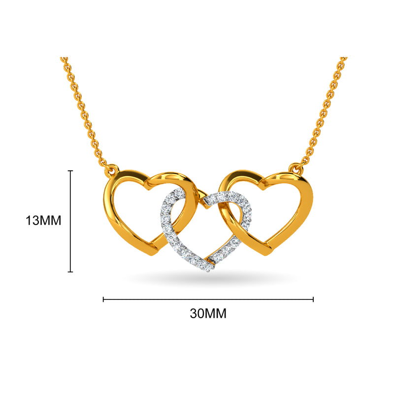 Jivika Diamond Pendant With Chain