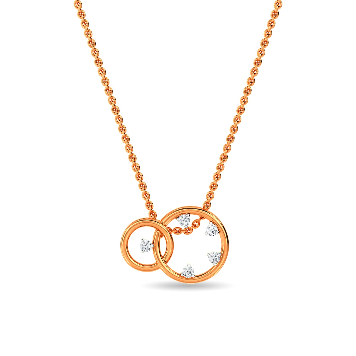 Interlocking Circle Necklace – CHOMEL