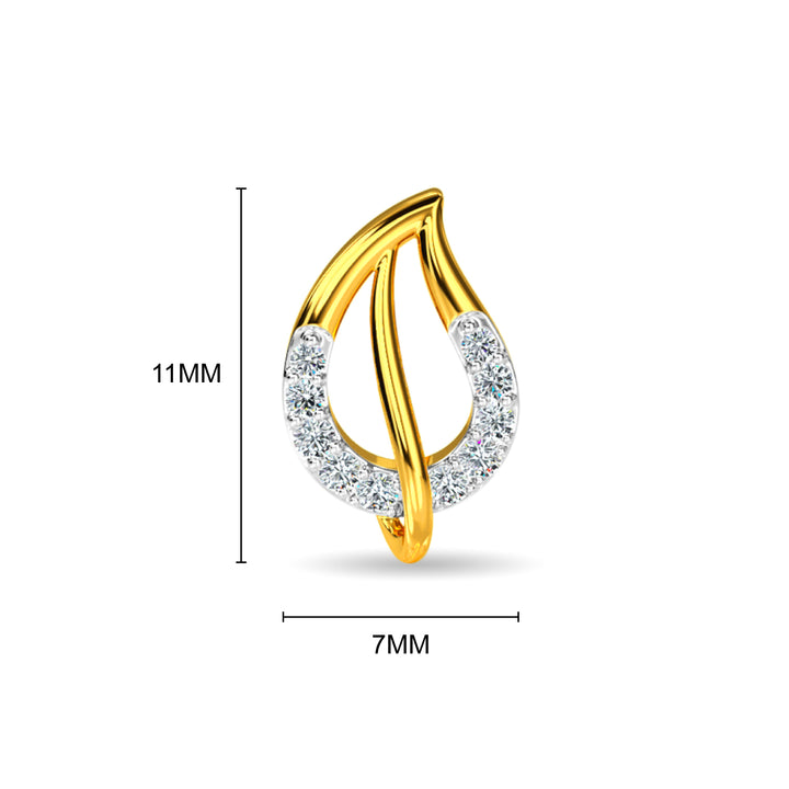 Lady Earth Olive Diamond Earrings  Irasva