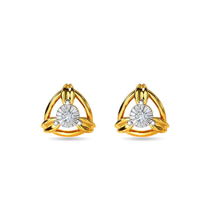 Buy Stunning Rose Gold Diamond Earring- Joyalukkas