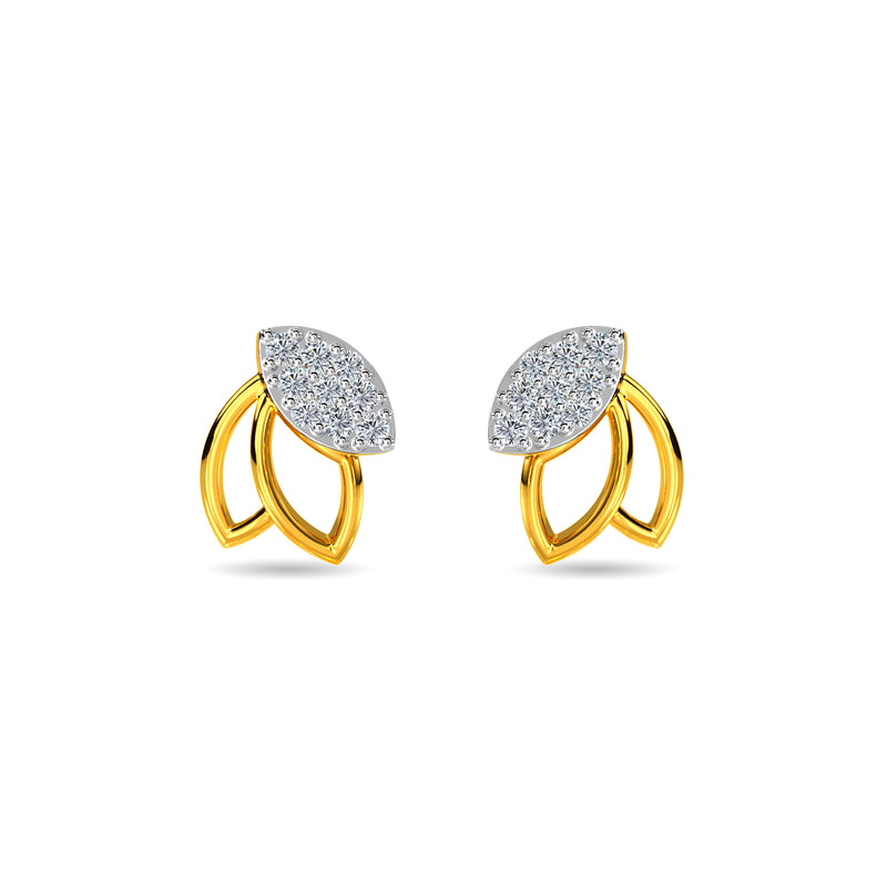 Buy Latkan Type Diamond Earring | Kasturidiamond.com