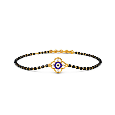Mirha Evil Eye Mangalsutra Diamond Bracelet